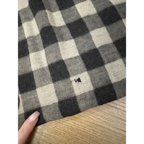 Eileen Fisher brown checkered scarf NWT - Picture 3 of 3